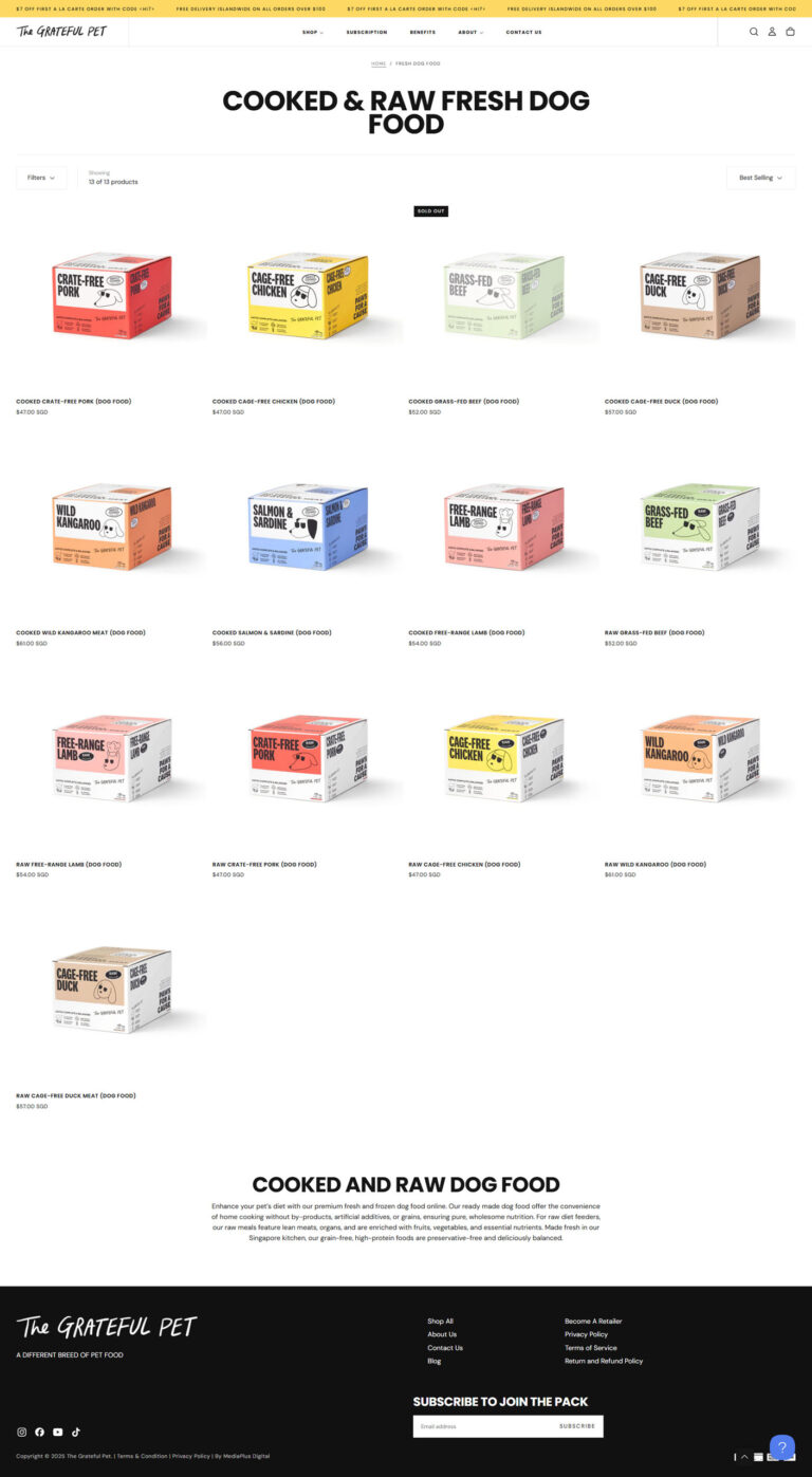 Shopify Website Design & Development in Singapore