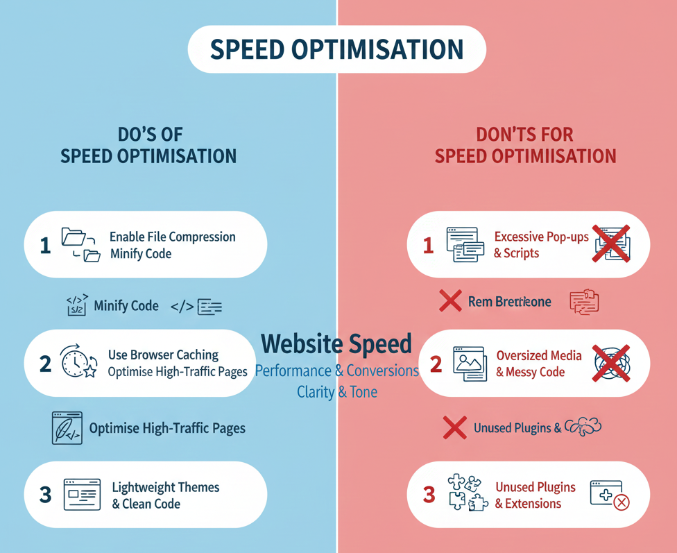 website dos and donts
