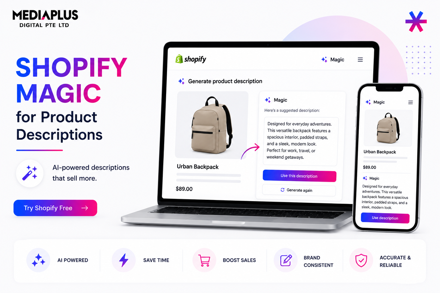 Shopify Magic for Product Descriptions