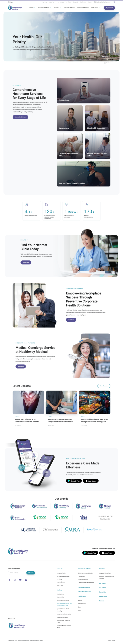 Website Design for Healthcare and Clinics