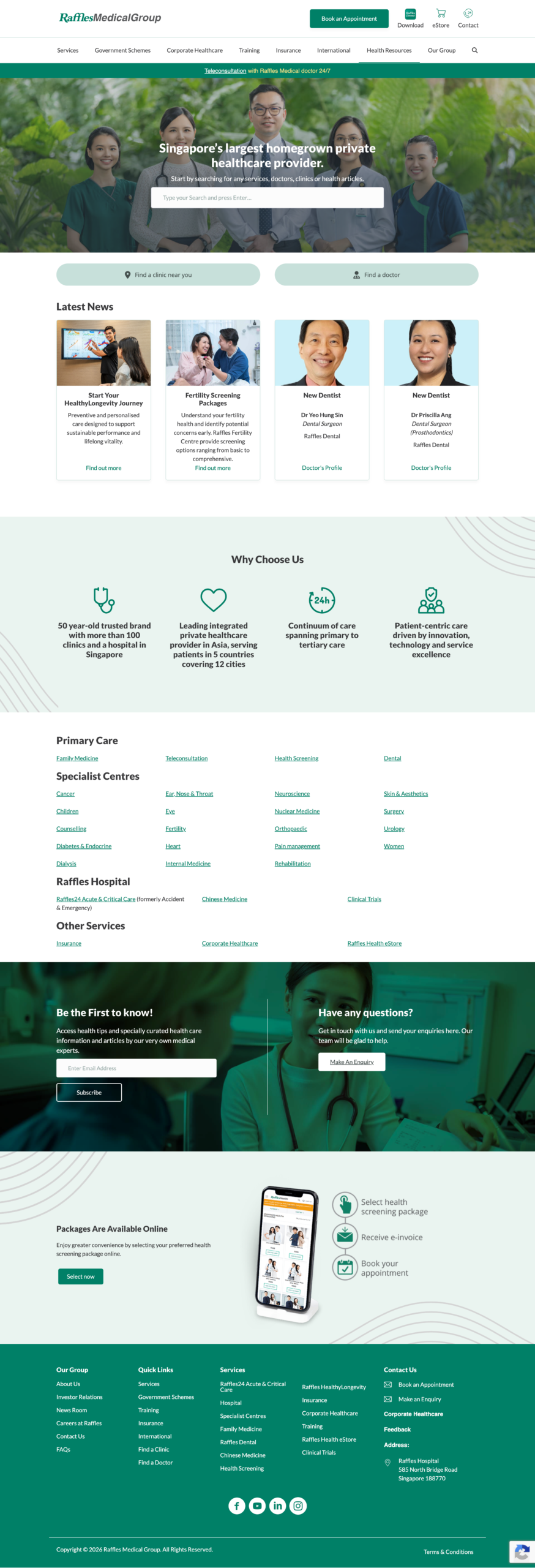Website Design for Healthcare and Clinics